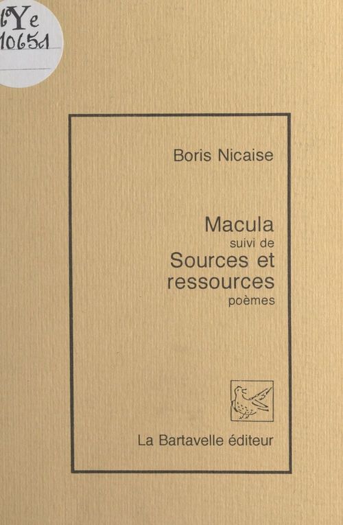 Couverture ebook de Macula, de Boris Nicaise