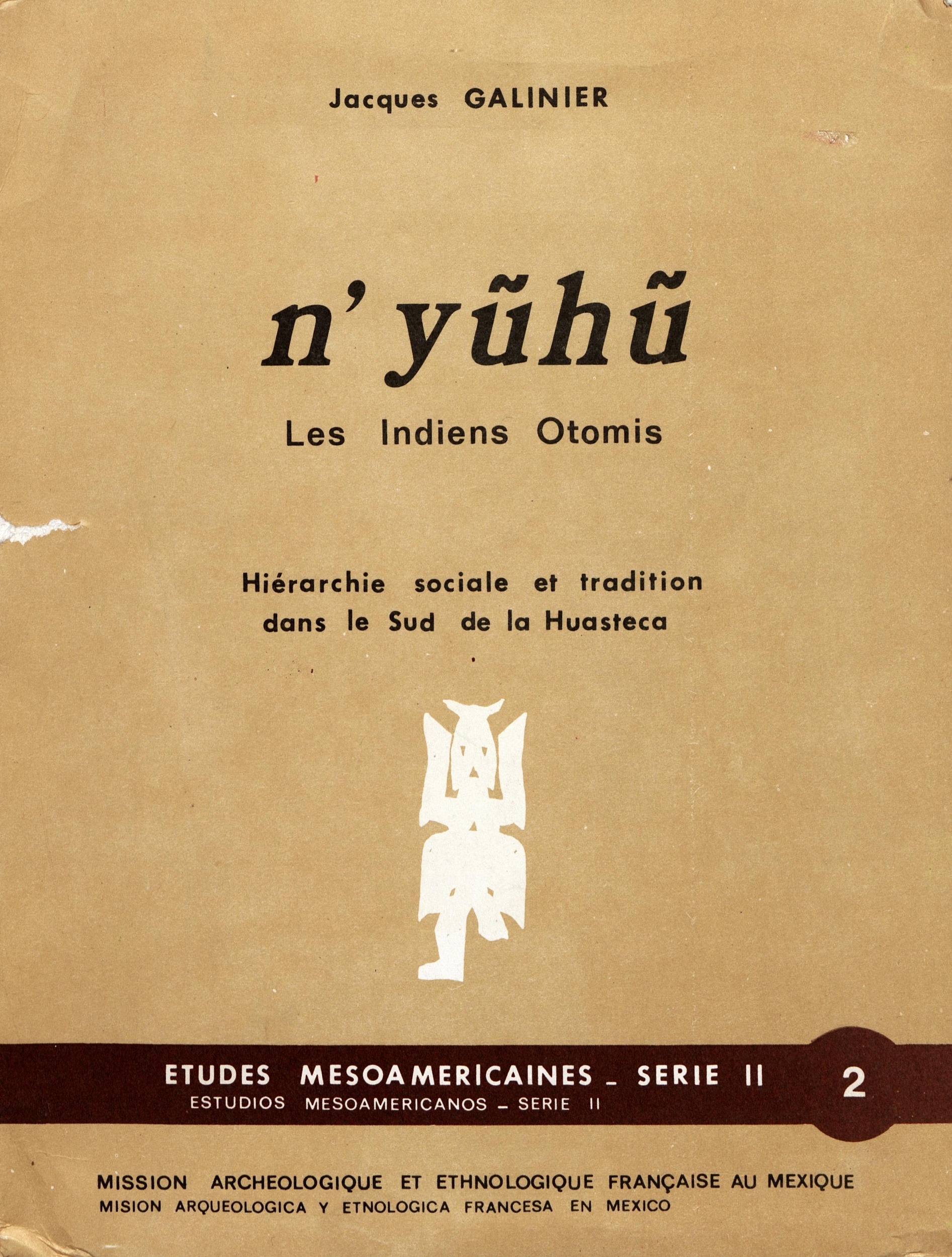 Couverture ebook de N´y-uh-u, les Indiens Otomis, de Jacques Galinier