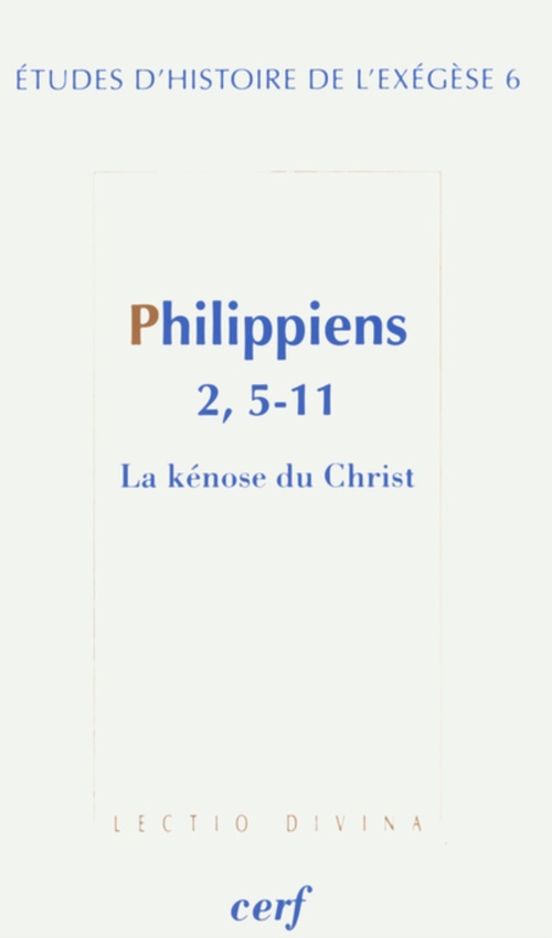ebook cover of PHILIPPIENS 2, 5-11, by Dahan Gilbert