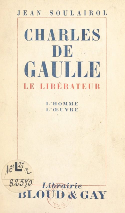 Couverture ebook de Charles de Gaulle, de Jean Soulairol