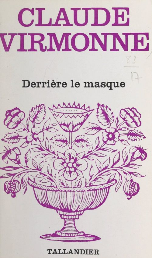 Couverture ebook de Derrière le masque, de Claude Virmonne