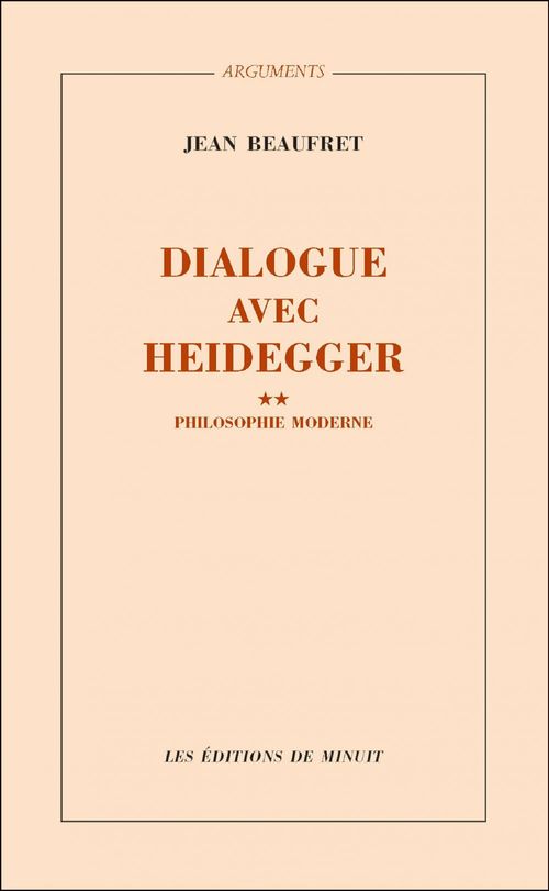 Couverture ebook de Dialogue avec Heidegger II. Philosophie moderne, de Jean Beaufret