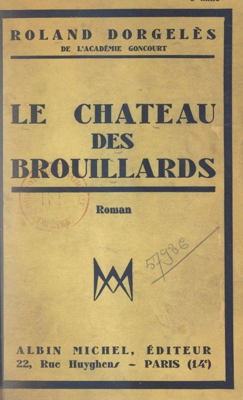 Couverture ebook de Le château des brouillards, de Roland Dorgeles