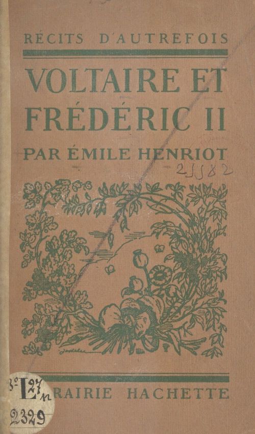 ebook cover of Voltaire et Frédéric II, by Emile Henriot
