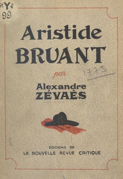Couverture ebook de Aristide Bruant, de Alexandre Zevaes