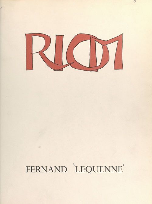 Couverture ebook de Riom, petite ville, grande histoire, de Fernand Lequenne