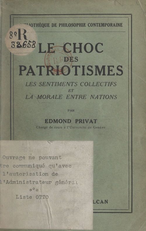 Couverture ebook de Le choc des patriotismes, de Edmond Privat
