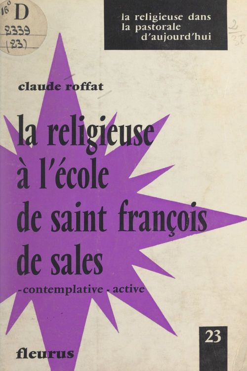 Couverture ebook de La religieuse à l'École de Saint François de Sales, de Claude Roffat