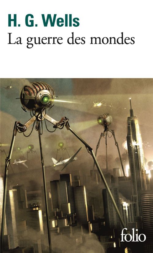 ebook cover of La guerre des mondes, by H. G. Wells