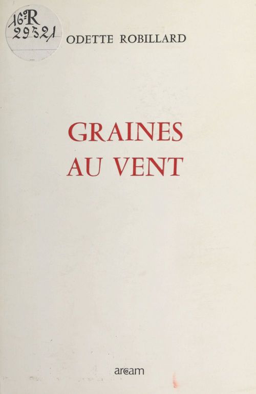 ebook cover of Graines au vent, by Odette Robillard