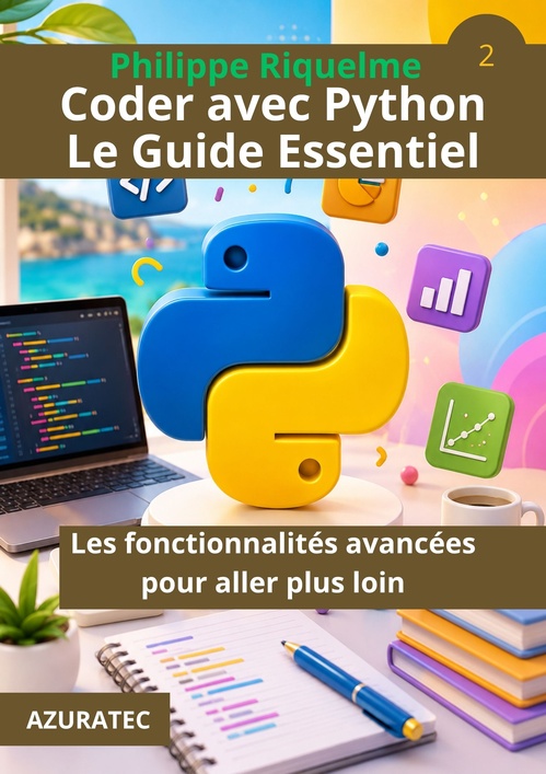 ebook cover of Coder avec Python. Le guide essentiel - Les fonctionnalités avancées pour aller plus loin, by Philippe Riquelme
