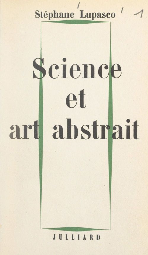 ebook cover of Science et art abstrait, by Stephane Lupasco