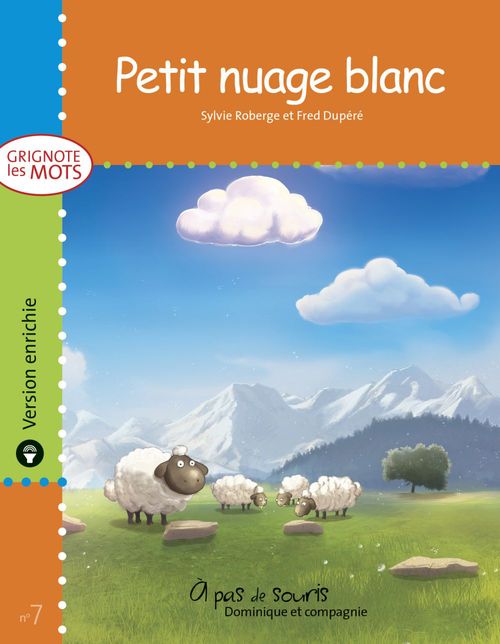 Couverture ebook de Petit nuage blanc - version enrichie, de Sylvie Roberge