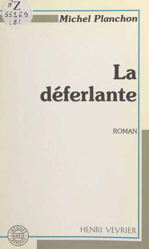 ebook cover of La déferlante, by Michel Planchon