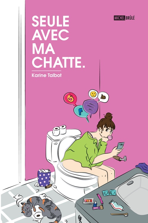 Couverture ebook de Seule avec ma chatte, de Karine Talbot