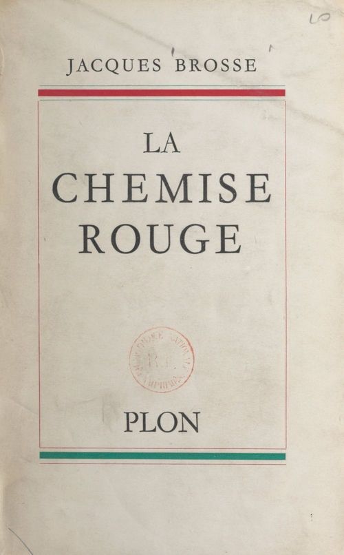 ebook cover of La chemise rouge, by Jacques Brosse