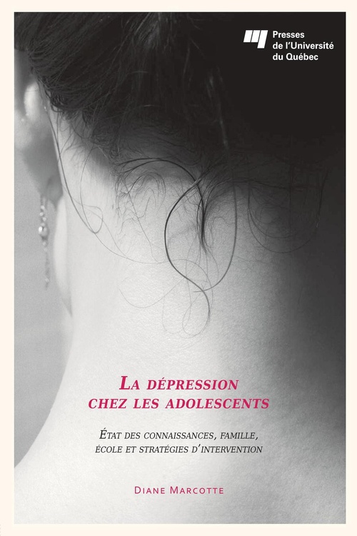 Couverture ebook de La dépression chez les adolescents, de Diane Marcotte