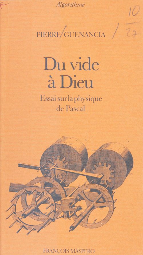 Couverture ebook de Du vide à Dieu, de Pierre Guenancia