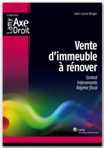 Couverture ebook de Vente d'immeuble à rénover, de Jean-louis Bergel