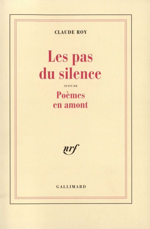 ebook cover of Les pas du silence / Poèmes en amont, by Claude Roy