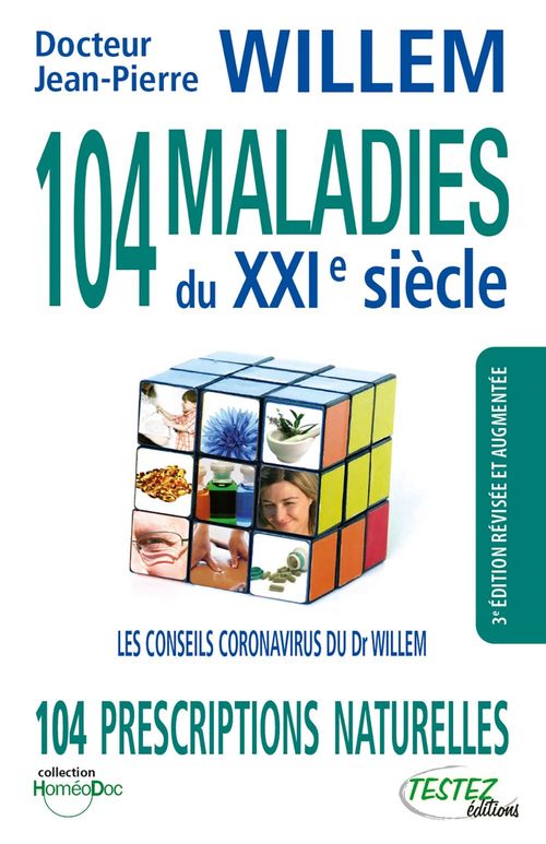 ebook cover of 104 MALADIES du XXIe siècle - 3e édition, by Dr Jean-Pierre Willem