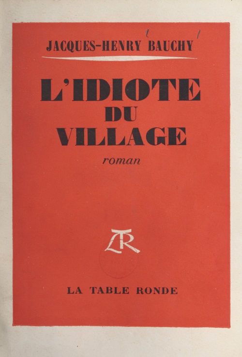 ebook cover of L'idiote du village, by Jacques-Henry Bauchy