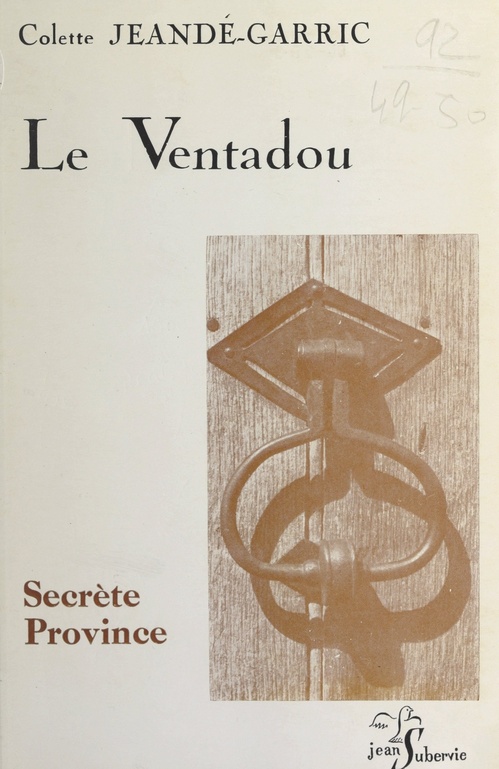 ebook cover of Le Ventadou, by Colette Jeande-Garric