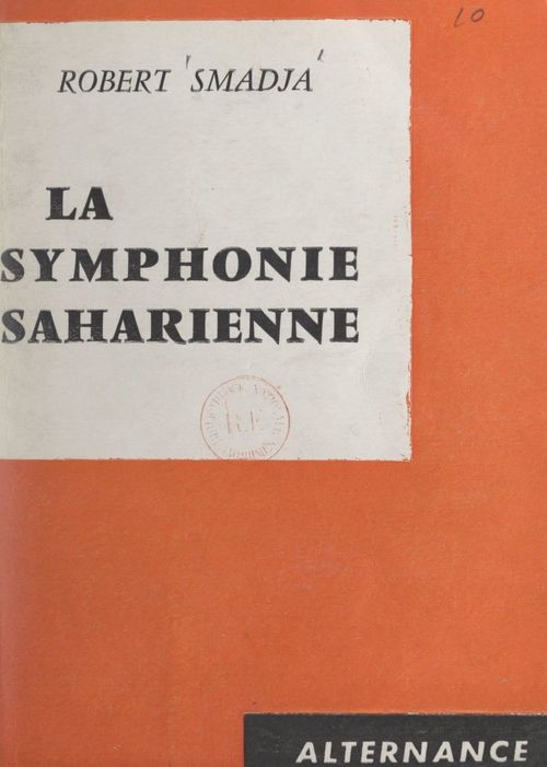 Couverture ebook de La symphonie saharienne, de Robert Smadja