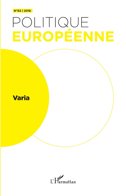 Couverture ebook de Varia, de Revue politique européenne