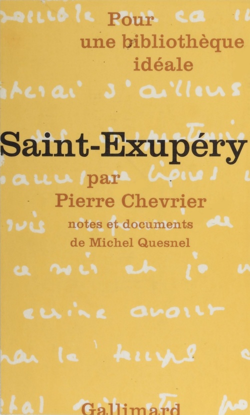 Couverture ebook de Saint-Exupéry, de Saint-Exupery
