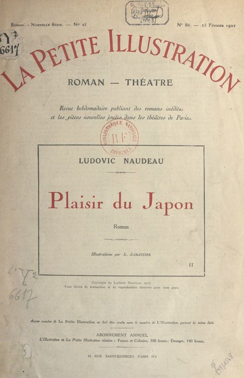 Couverture ebook de Plaisir du Japon, de Ludovic Naudeau