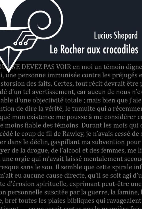 ebook cover of Le Rocher aux crocodiles, by Lucius Shepard