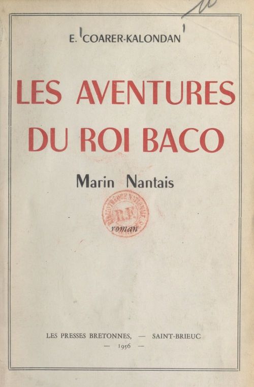 ebook cover of Les aventures du roi Baco, by Edmond Coarer-Kalondan