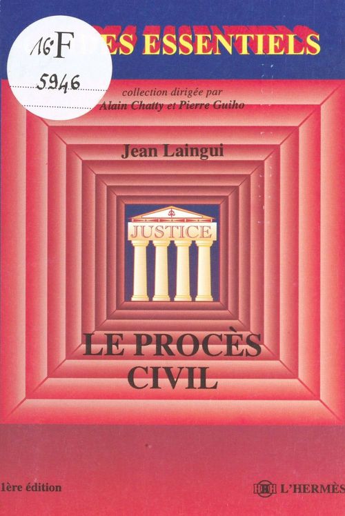 ebook cover of Le Procès civil, by Laingui