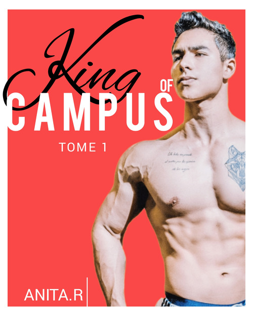 Couverture ebook de King of campus ( French edition) Tome 1, de Anita.R