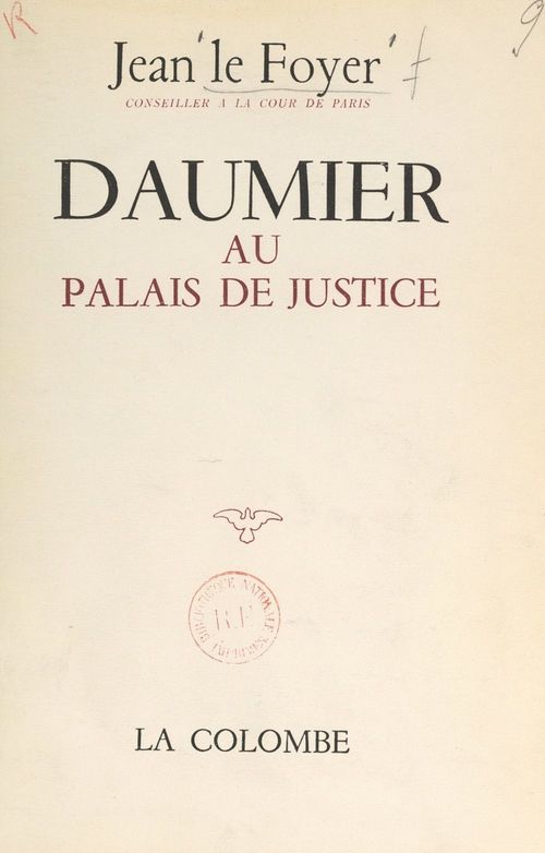 ebook cover of Daumier au Palais de justice, by Jean Le Foyer