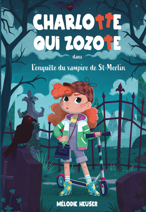Couverture ebook de Charlotte qui zozote dans l'enquête du vampire de St-Merlin, de Mélodie Heuser