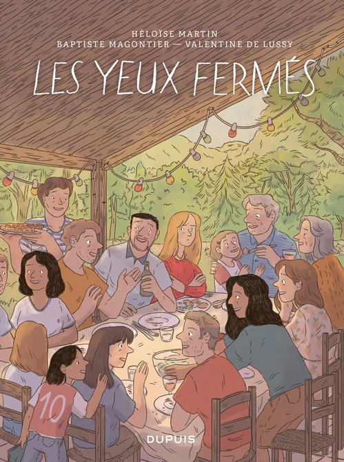 ebook cover of Les yeux fermés, by Héloïse Martin, Baptiste Magontier