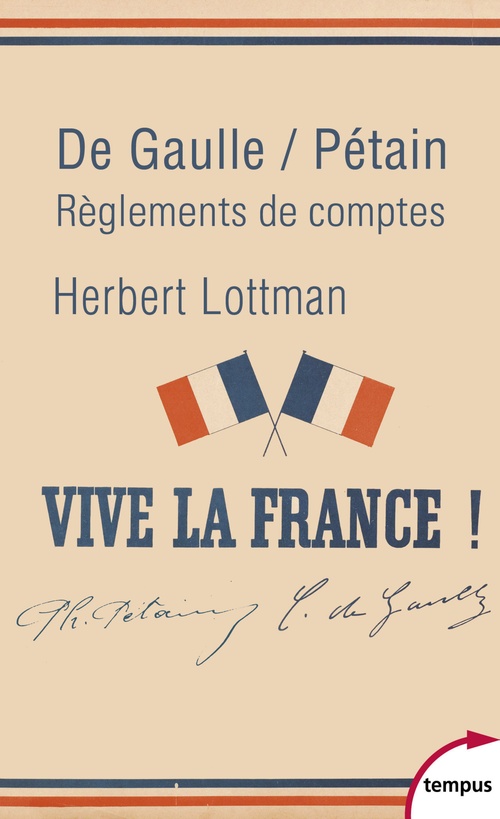 ebook cover of De Gaulle/Pétain, règlements de comptes, by Herbert R. Lottman