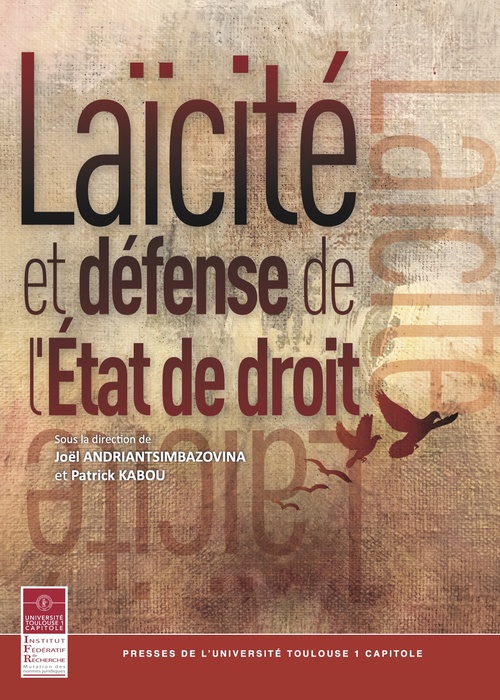ebook cover of Laïcité et défense de l'État de droit, by Joël Andriantsimbazovina, Patrick Kabou