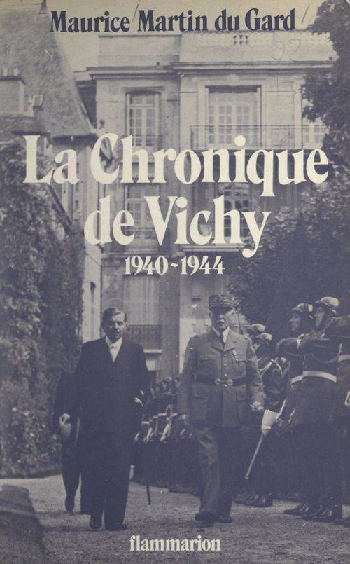 ebook cover of La chronique de Vichy, 1940-1944, by Maurice Martin Du Gard