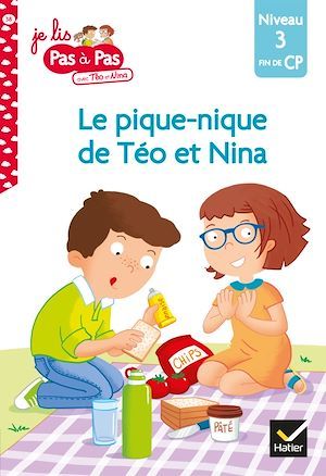 ebook cover of Téo et Nina Fin de CP niveau 3 - Le pique-nique de Téo et Nina, by Isabelle Chavigny, Marie-Hélène Van Tilbeurgh
