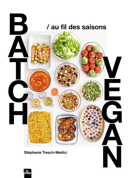 Couverture ebook de Batch vegan au fil des saisons, de Stéphanie Tresch-Medici