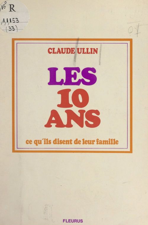 Couverture ebook de Les 10 ans, de Claude Ullin