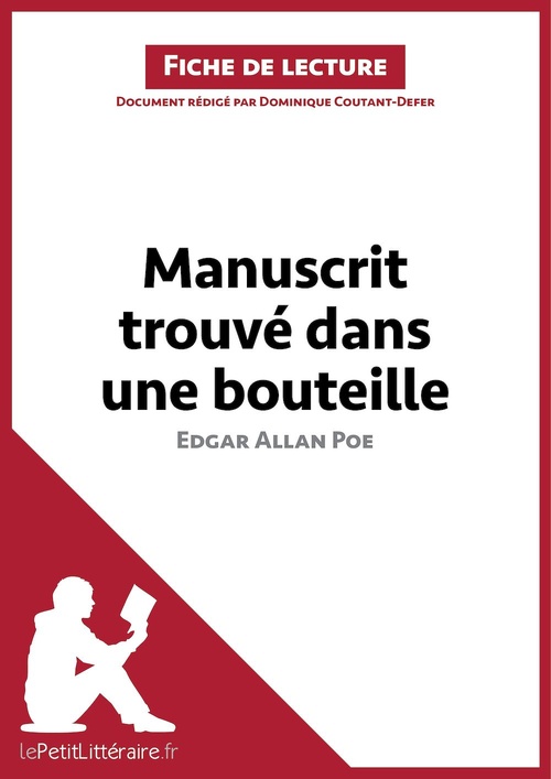 Couverture ebook de Manuscrit trouvé dans une bouteille d'Edgar Allan Poe, de Dominique Coutant-Defer