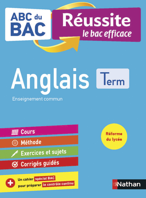 ebook cover of ABC du Bac Réussite Anglais Term - Enseignement commun, by Clemence Arnette