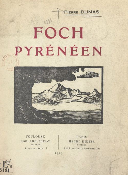 ebook cover of Foch pyrénéen, by Pierre Dumas