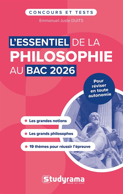 ebook cover of L'essentiel de la philosophie au Bac 2026, by Emmanuel-Juste Duits