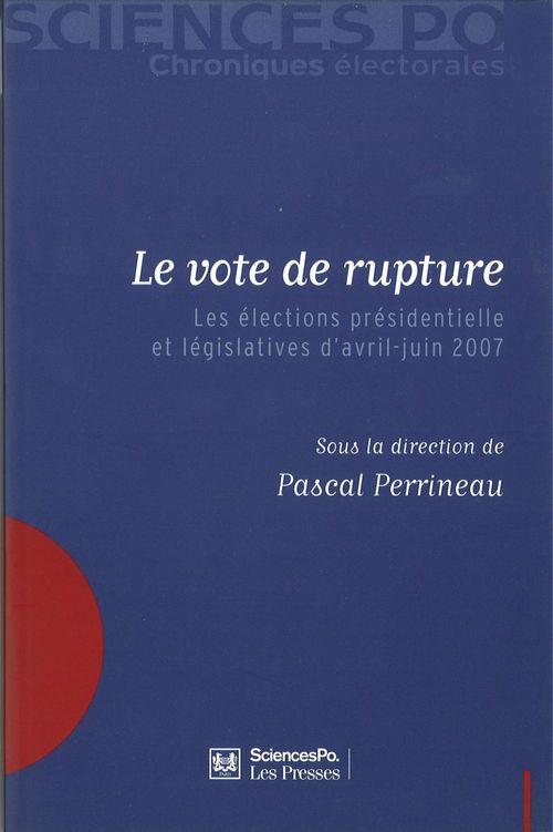 ebook cover of Le vote de rupture, by Pascal Perrineau