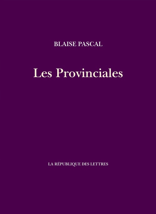 Couverture ebook de Les Provinciales, de Blaise Pascal